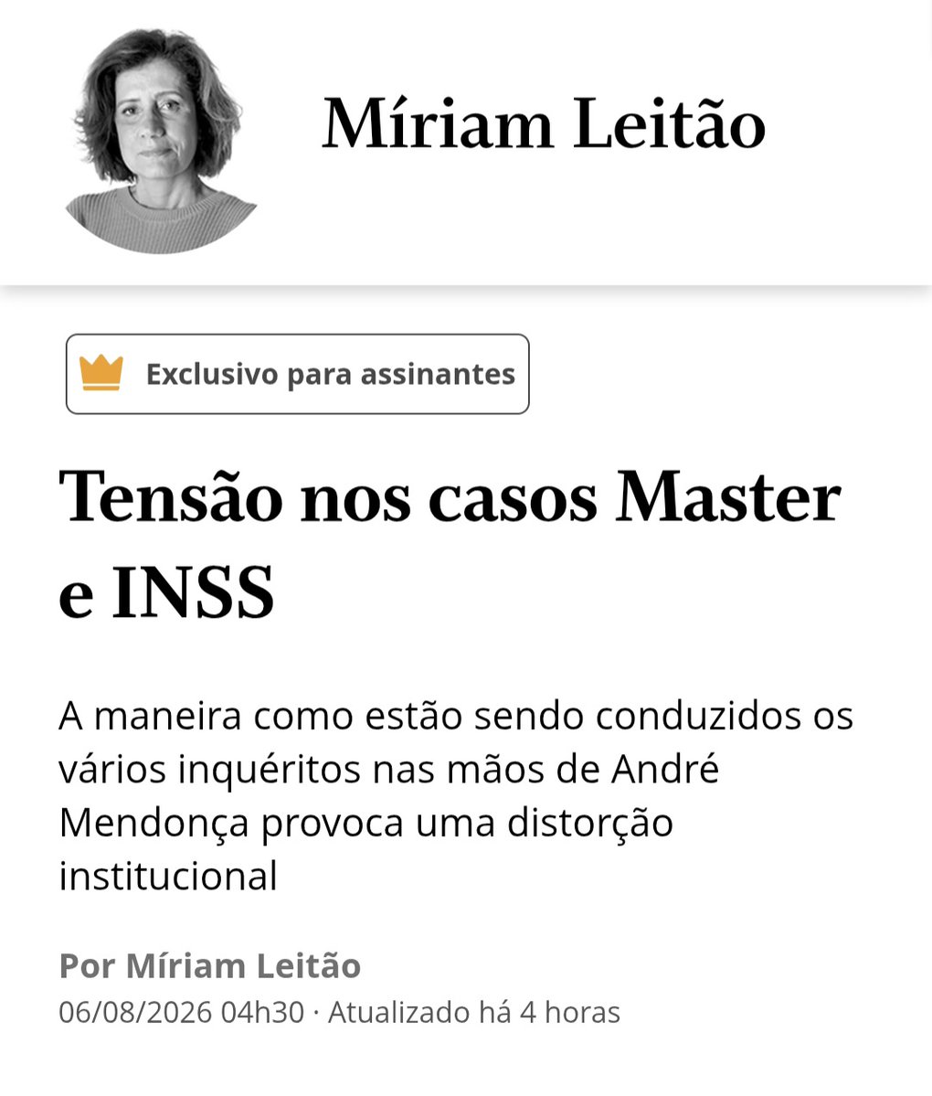 LulaoRei's tweet photo. A Mirian Leitão acertou no alvo!
Olha que nem petista ela é! https://t.co/dCsaAlaV9k