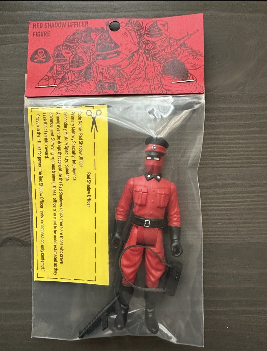 GIJoeRepairShop's tweet photo. From #JoeFest 2024, here's a custom Red Shadow Officer!
#GIJoe #YoJoe #ARAH #80s #80sToys #ActionFigures #Collectibles #GIJoeCollector #GIJoePhotography #JoeNation #ToyPhotography #VintageToys #ActionForce https://t.co/KDgWqeLNSy