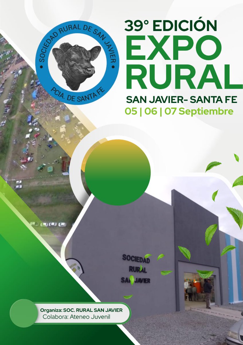 SReflejos's tweet photo. 📷 ¡Llega la 39.ª Expo Rural San Javier 2026! 📷

📷 Del 5 al 7 de septiembre, San Javier volverá a convertirse en el gran punto de encuentro del campo, la producción, el comercio y la comunidad. https://t.co/lJyglVktUv