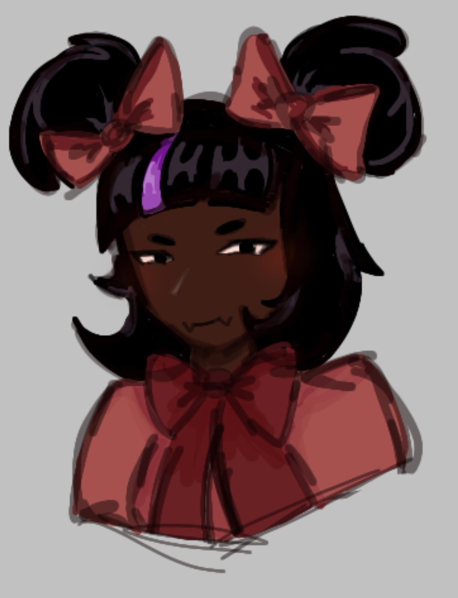 binahlover288's tweet photo. more refined muffetling YES I'm keeping her fags also I added a purple streak cuz I thought it'd fit and it looks cute 😋😋 https://t.co/yNUdPmJPB6