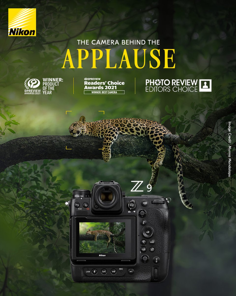 NikonIndia's tweet photo. Awarded across the industry, the #NikonZ9 delivers
the innovation, performance and reliability professionals
trust.

#Nikon #NikonIndia #NIKKOR #NikonPhotography https://t.co/MR6VGjt7EO