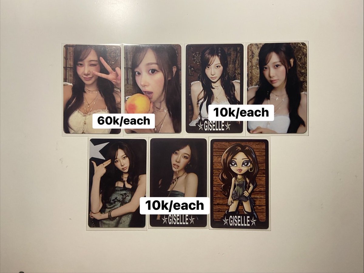 Gall4lla's tweet photo. ָ   ֙⋆ ✦Wts Giselle Photocard✦ ָ   ֙⋆ 

✧Price exc admin 19% &amp; pack
✧ Take all/bulk only (- sisa 2 pc)
✧Dm for more info

t. Aespa photocard giselle whiplash drama https://t.co/3Mq5OlShAs