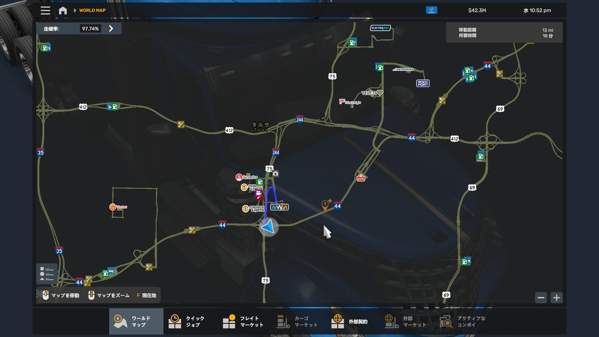 ETfwas's tweet photo. #AmericanTruckSimulator #tulsa #Oklahoma 
なんで途切れてるですかねぇ
途切れてるおかげでPIN刺しても意味がない https://t.co/hma7o1Dqdt