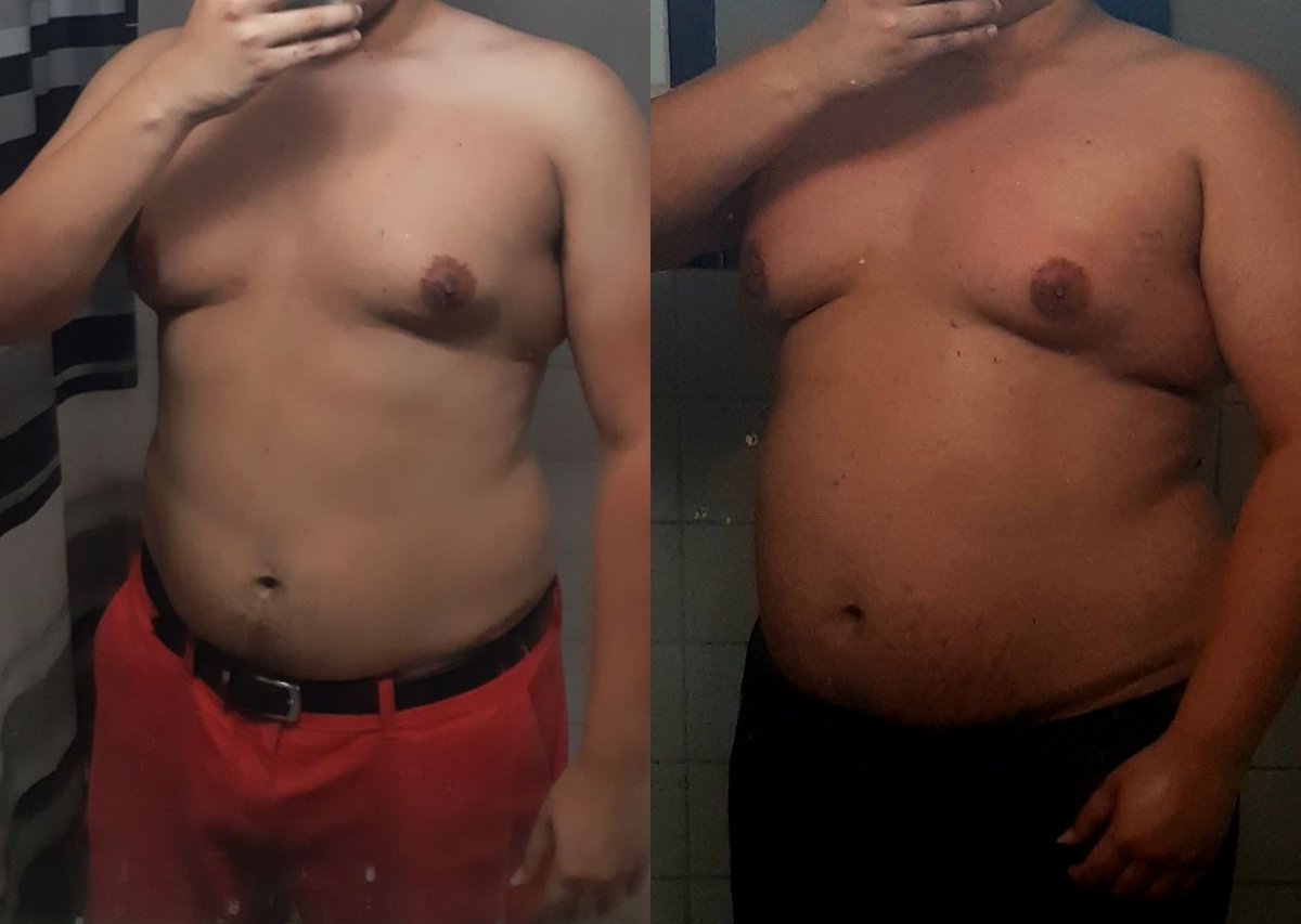 ChubGhostie's tweet photo. For thick Thursday enjoy the difference between 2023 and this month! 💪 #chubby #cub #chub https://t.co/mifSlyAR0m