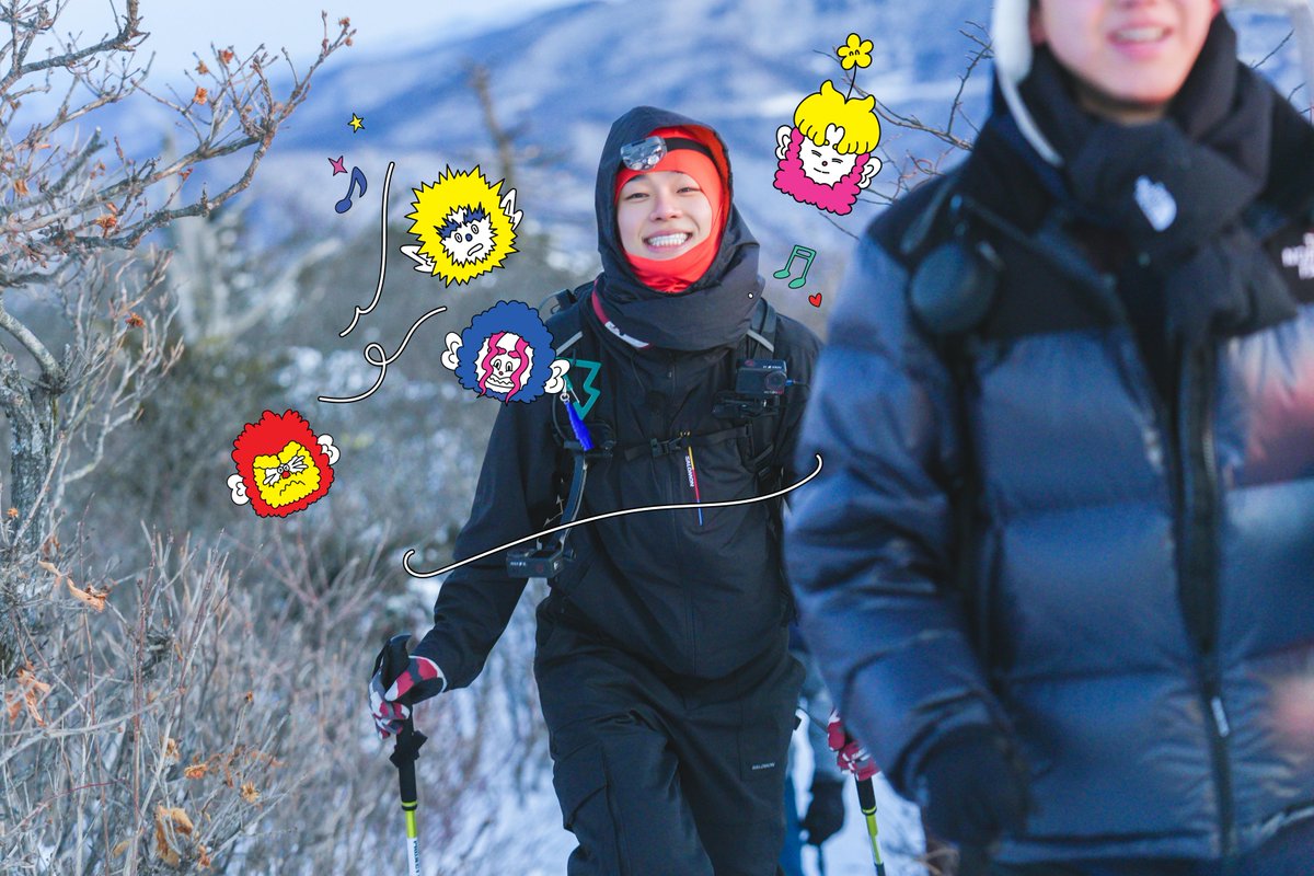 NetflixKR's tweet photo. ⛰️❤️하산악회 특제 등산 스꾸템 무나합니다❤️🌳

하산악회(등산 빼고 다 좋아하는 산악회: 현재 카더가든, 도운, 이채민, 타잔 가입 중) 전용 대등왜 스티커 풉니다. 

🔗https://t.co/HpW3C8Oh3c https://t.co/iNZPxh2VI8