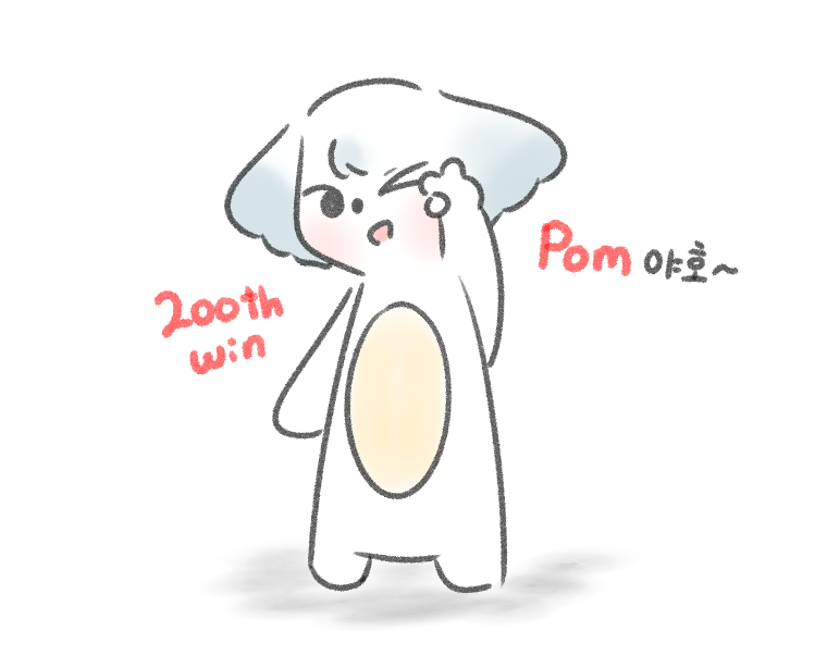 babal125's tweet photo. 200승 + POM 야호~~ https://t.co/zPZVMEfhX8