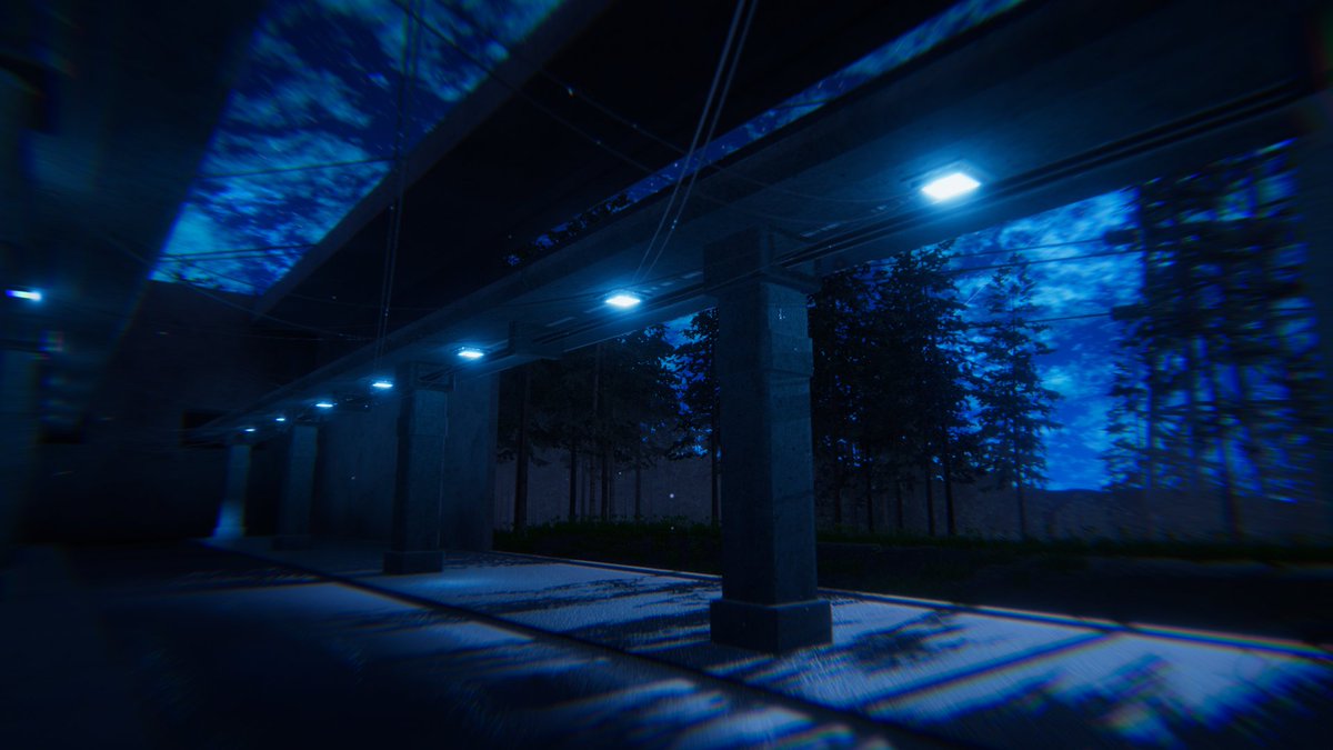noami2539's tweet photo. Whispering steel towers beneath an electric blue night sky. ⚡🌲🌌
蒼い 夜空と、深林に 佇む 鉄塔の 記憶。

🌐: Go with the flow․
 by : やと98

#VRChat
#VRChat_world紹介
#VRChatPhotography https://t.co/DD31CONQuH