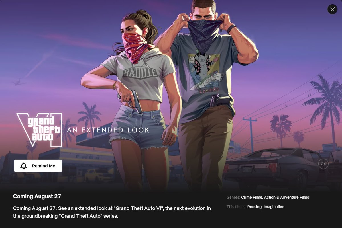 GameRoll_'s tweet photo. If I see ANY negativity around this announcement I’m gonna be baffled.

We’re getting a whole ass Netflix documentary just under 3 months before launch. If that doesn’t appease you, then it’s entirely on you for setting expectations… even higher than that?

Enjoy the ride guys. https://t.co/gKpzO4e7nD