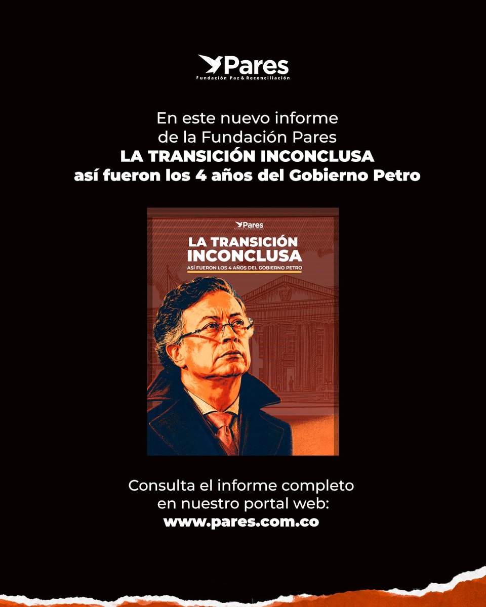 parescolombia's tweet photo. #InformeEspecial 🏛️  ¿Qué dejó el gobierno Petro?
Cuatro años de reformas, promesas y controversias bajo la lupa.
📊 Un balance para entender el país que termina y el que viene. 
https://t.co/Y4tRMDxnPP https://t.co/B7mo8nlfuI