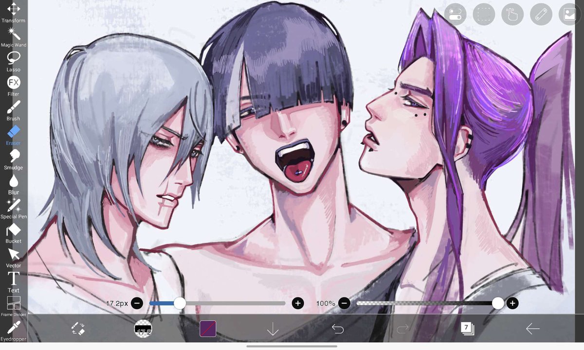 t0ge_Loncat's tweet photo. Anyone remember noblesse? Yeah that og webtoon yeah? Yeah so i really like this trio #wip https://t.co/5RTKnVDeov