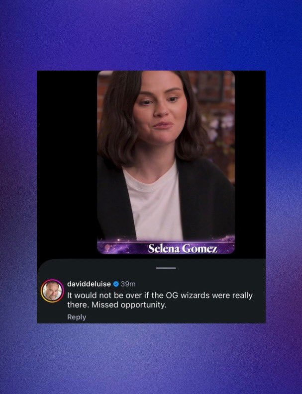PopBase's tweet photo. David DeLuise comments on the ‘Wizards of Waverly Place’ reboot ending with its third season:

“It would not be over if the OG wizards were really there. Missed opportunity.” https://t.co/wSMrkJtboJ