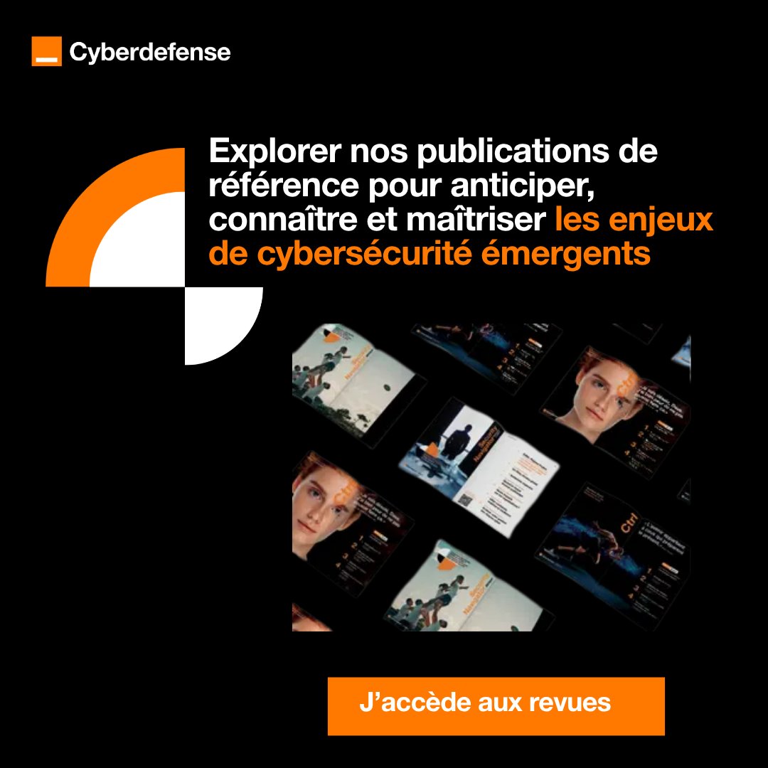 OrangeCyberFR's tweet photo. 📖 Et si l’été était aussi le bon moment pour prendre de l’avance sur la cyber ?
Les menaces évoluent vite. Pour les comprendre, les anticiper et mieux décider, encore faut-il disposer des bonnes clés de lecture.
C’est tout l’objectif de cette page 👉 https://t.co/7x5erLeQ0e https://t.co/ZFO2JxyJmP