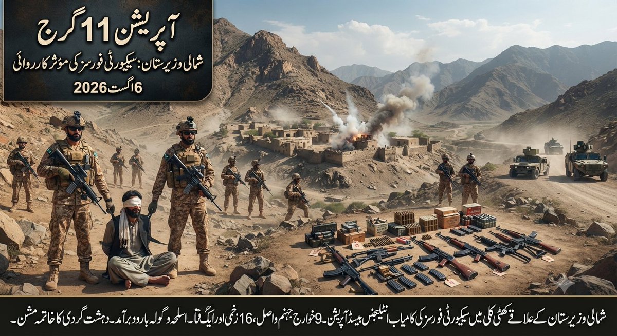 Major Counter-Terrorism Victory: Operation 11 Garj Targets Khawarij in North Waziristan
