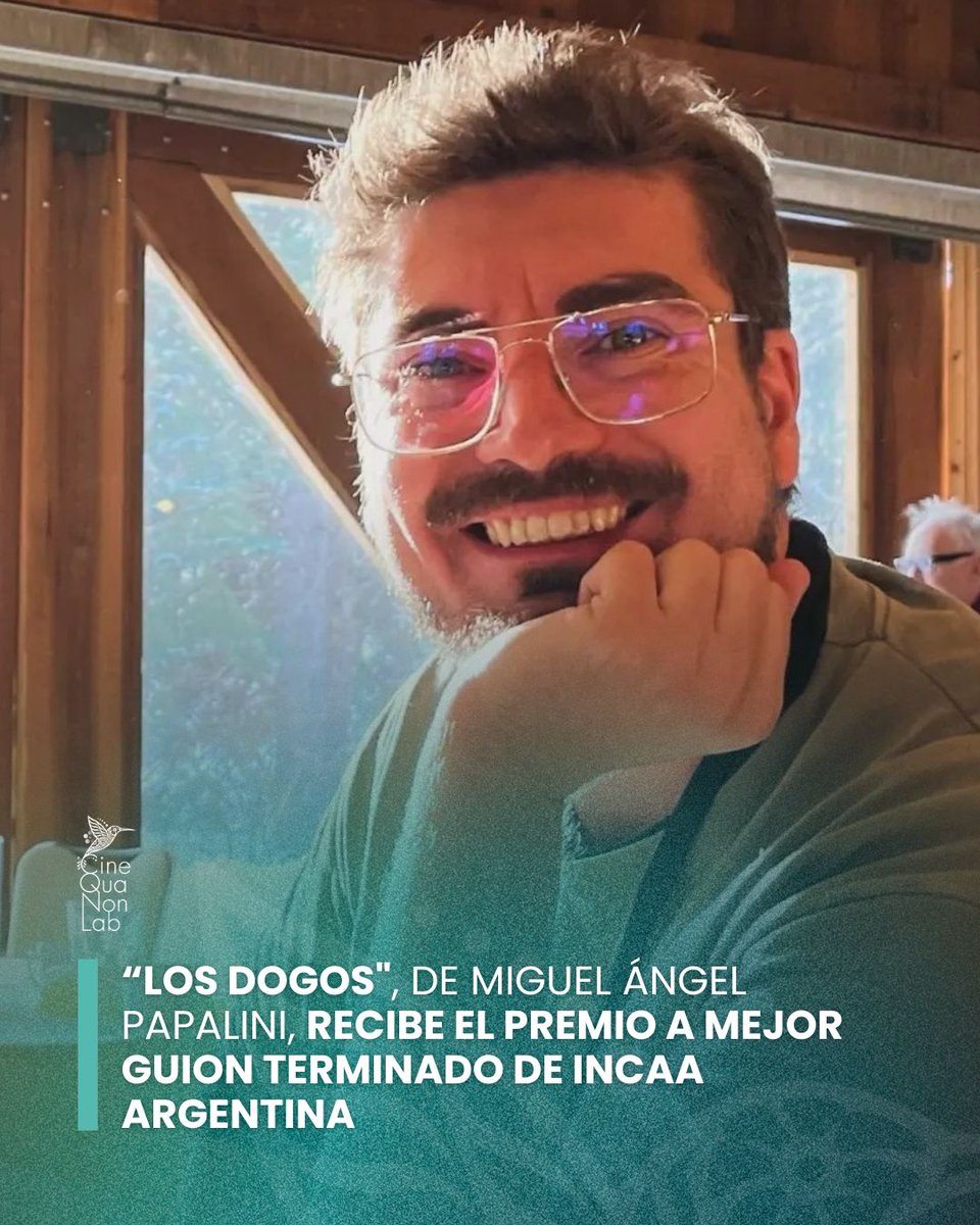 CineQuaNonLab's tweet photo. Celebramos este nuevo logro de “Los Dogos”.

Felicitamos a Miguel Ángel Papalini por el premio a Mejor Guion Terminado del INCAA Argentina, nos entusiasma ver el recorrido de un proyecto que pasó por nuestro TRG 2024 y que continúa avanzando hacia su siguiente etapa. https://t.co/9XOMZKX0ls