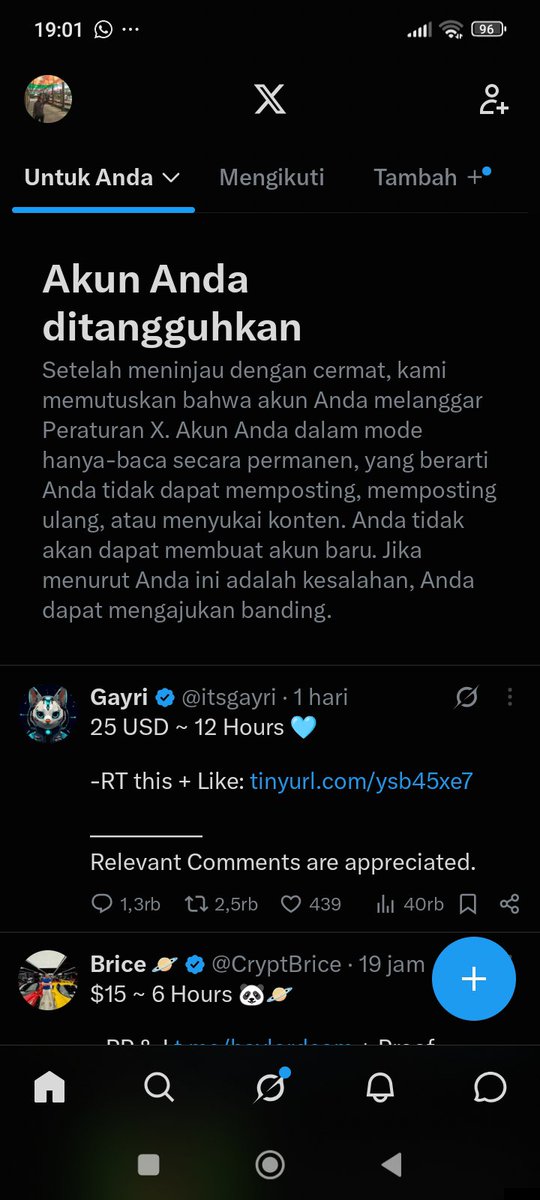 ArsyFathan_99's tweet photo. @OBHcombiSaset1 di tangguhkan, 
Bukan multi https://t.co/lhz5FIzGJt