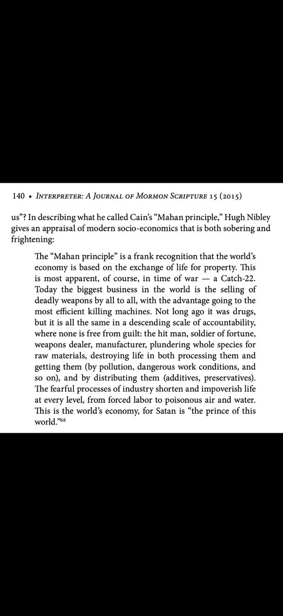 Dranxtheygloush's tweet photo. @FOG_Defense_ @nicoraytruth @grok Nibley is a genius. I think about this all the time. https://t.co/soc9SbIIWx