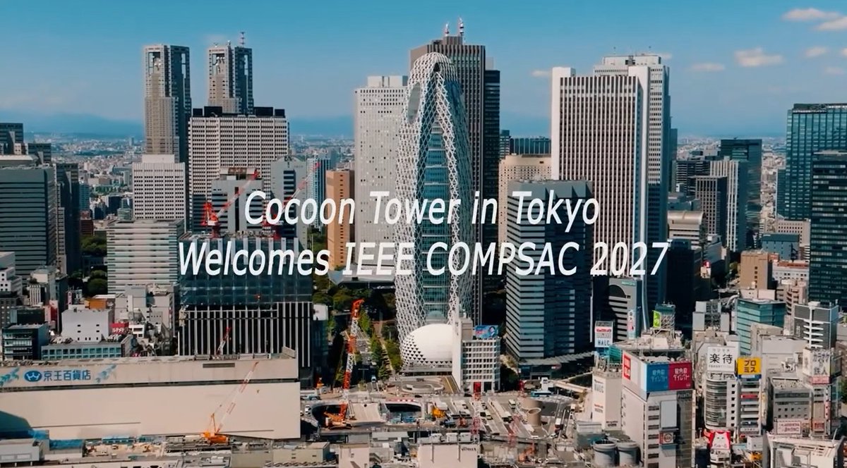 Hiro_Washi's tweet photo. The @IEEEorg @ComputerSociety’s flagship conference, 51st #IEEE #COMPSAC 2027, will take place in Tokyo from July 13–16, hosted by the International Professional University of Technology in Tokyo (#IPUT), at its unique Cocoon Tower! Alongside Norio Murakami of IPUT, I am honored to serve as Honorary General Chair. With the outstanding leadership of Standing Committee Chairs Iqbal Ahamed, PhD (Chair), Mohammad Zulkernine, PhD, PEng (First Vice Chair), Dave Towey (Second Vice Chair), SAN MURUGESAN (Associate Chair), General Chairs Michiharu Takemoto and Yuuichi Teranishi, and Program Chairs-in-Chief Miriam Capretz, AKM Jahangir Alam Majumder, PhD, Alfredo Cuzzocrea, and Tomoki Yoshihisa—as well as all chairs, organizers, the local team, and volunteers—we warmly welcome you to Tokyo. Mark your calendars, check out the fantastic promotional video created by IPUT students, and join us for the next 50 years!
https://t.co/rspoftLlza
https://t.co/z0ROB8Kio1
The 51st #COMPSAC, the IEEE International Conference on Computers, Software, and Applications, will bring together researchers, practitioners, educators, industry leaders, and policymakers from around the world to explore the future of computing under the theme, “Trusted Agentic Ecosystems Engineering for Autonomous Intelligence.” Stay tuned!
Workshop proposals due: October 15, 2026
Full papers due: January 31, 2027
Workshop papers due: April 15, 2027
Standing Committee Past Chairs: Stephen S. Yau, Carl Chang, Sorel Reisman
Workshop Program Chairs: Md Haque, Hiroki Kashiwazaki
Local Arrangements Chairs: Tomohiro Kokogawa, Naohiko Yamaguchi, Takayuki Sakai
Finance Chair: Simanta Mitra
Web Chairs: Andrew Thompson, Laurel Ming
IEEE Event Program Manager: Carmen Saliba