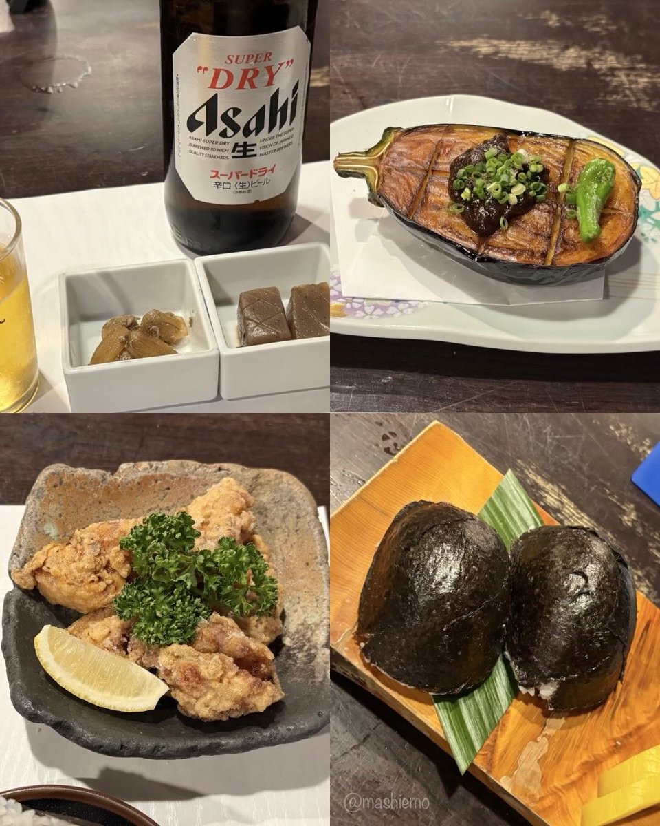 utau_mashiemo's tweet photo. 囲炉裏を囲む古民家のような空間が印象的。鮎の塩焼き、茄子田楽、さざえ壺焼きなどどれも美味✨鮎は炭火で香ばしく焼き上げられ身はふっくら。目の前の囲炉裏で焼き上げる炉端焼きならではのライブ感も魅力。魚介好きや、落ち着いた雰囲気でゆっくり食事やお酒を楽しみたい方に😉
📍陸蒸気  #炉端焼き https://t.co/nTlzYblMHA