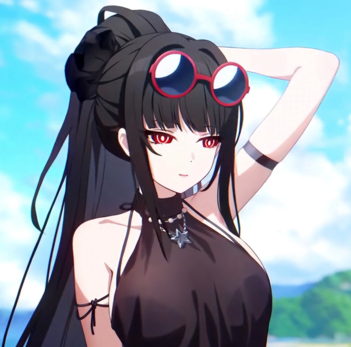 FukuSenseA's tweet photo. Rio has developed a taste for sunglasses lately, hasn't she? https://t.co/GWI6hRQl1D