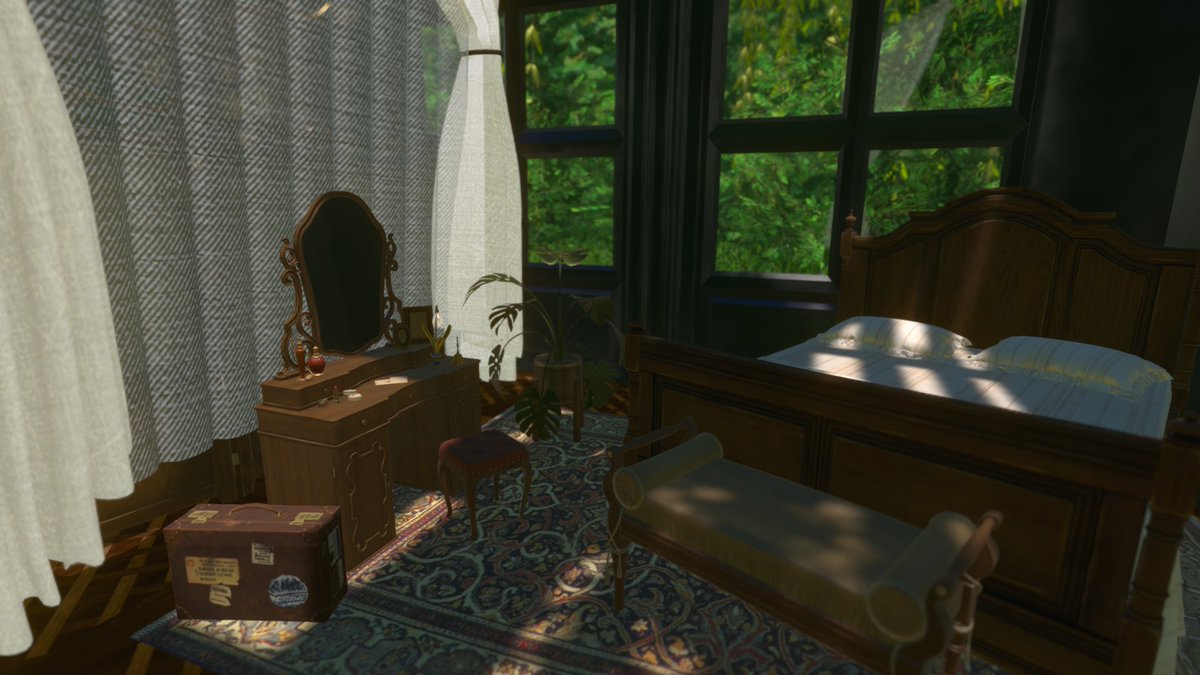noami2539's tweet photo. Vintage books, green leaves, and a quiet tea time by the lake. 📖🍃🫖
アンティークの 書と、湖畔で 過ごす 穏やかな ひととき。

🌐: Jardin․
 by : moné（もね）

#VRChat
#VRChat_world紹介
#VRChatPhotography https://t.co/i6ud5Z3PqB