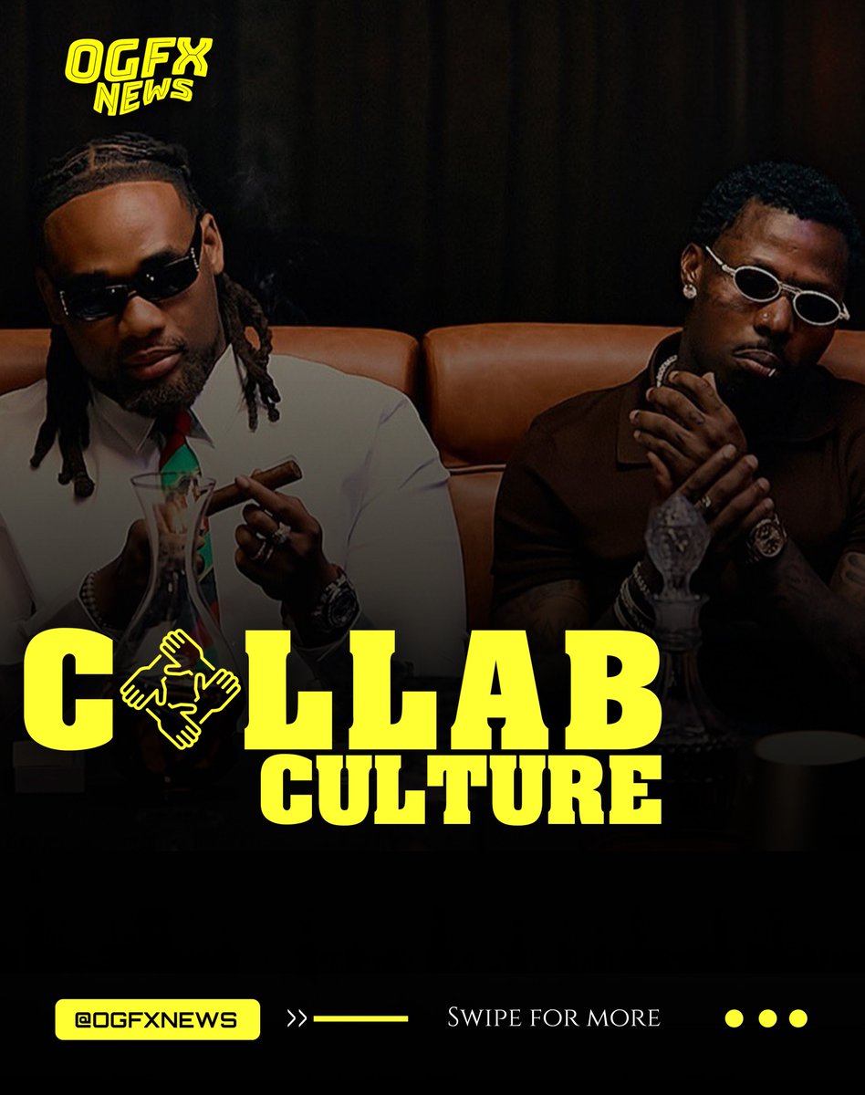 ogfxnews's tweet photo. COLLAB CULTURE 🤝 Afrobeats heavyweights in perfect sync 💿

BNXN and ASAKE join forces on “EJA MEJA” — a captivating collaboration where BNXN’s smooth melodies meet Asake’s unmistakable energy, creating an infectious record packed with charisma, street appeal, and replay value. With the visuals now out and anticipation building toward STILL IN CHARGE, this link-up is already making waves across the Afrobeats scene.

𝑂𝑔𝑓𝑥𝑁𝑒𝑤𝑠