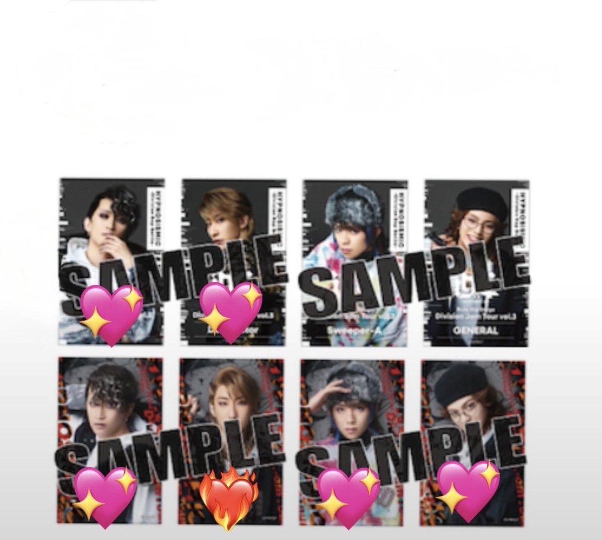 siro_1046's tweet photo. 【交換】
ヒプステ Division Jam Tour vol.3 ジャムツアー3 トレーディングカード ランダム トレカ

譲→簓、盧笙、零、道四郎、甚八
二郎、三郎、時空院、堂庵、蛇穴

求→有馬、谷ヶ崎、燐童、時空院

8/14 会場付近にてお取引希望

よろしくお願いいたします🙇‍♀️ https://t.co/8vPTdIjJOG