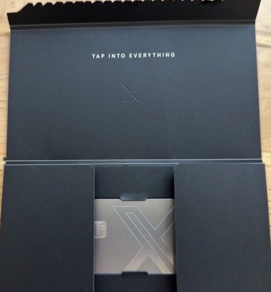 niggadraven's tweet photo. Just got my X card in the mail https://t.co/JNr6uMmOeY