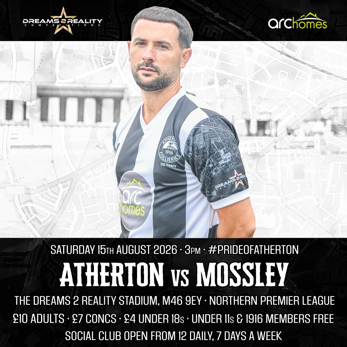 ACFC1916's tweet photo. There's just over one week to go until we return to the https://t.co/64HDMkuJ7Z Stadium for our first Northern Premier League home game of the season🙌

To save our full schedule to your phone, or find out more about Memberships &amp; Season Tickets, visit ↘️
https://t.co/CUJOAcLqMY https://t.co/hl96KcUwJl