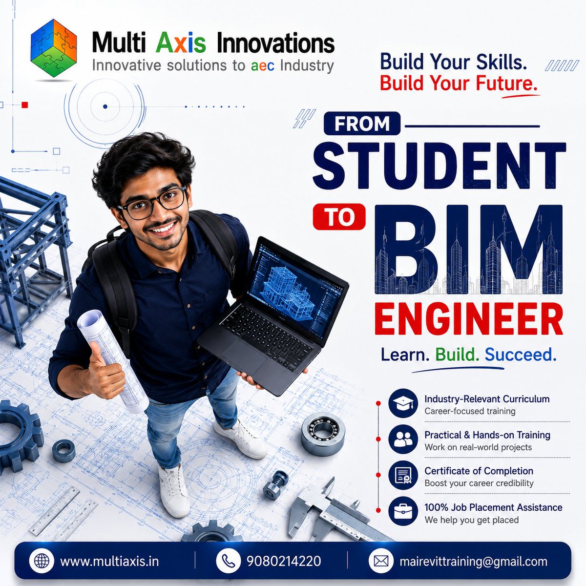 multiaxislox's tweet photo. Master industry-leading BIM tools with hands-on, project-based training and learn from experienced professionals.
#BIMTraining #BIMOnlineTraining #BuildingInformationModeling #Revit #AutoCAD #MEP #Architecture #CivilEngineering #StructuralEngineering #Construction #3DModeling https://t.co/R6HB0uLqj7