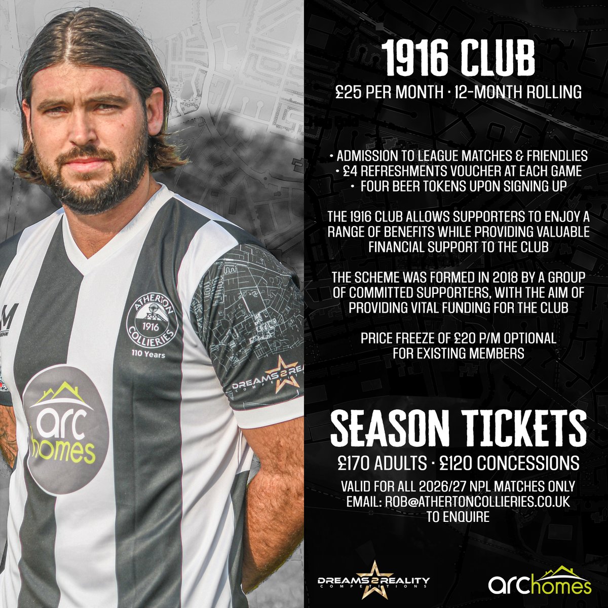 ACFC1916's tweet photo. There's just over one week to go until we return to the https://t.co/64HDMkuJ7Z Stadium for our first Northern Premier League home game of the season🙌

To save our full schedule to your phone, or find out more about Memberships &amp; Season Tickets, visit ↘️
https://t.co/CUJOAcLqMY https://t.co/hl96KcUwJl