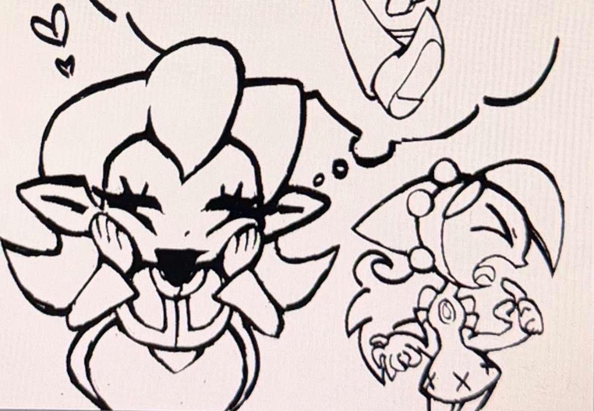 CurvedPineapple's tweet photo. Another WaluigixOC sketch, I thought it’d be fun to add Wapeach and have her disinterested about the daydream https://t.co/MLkkGlDaNG