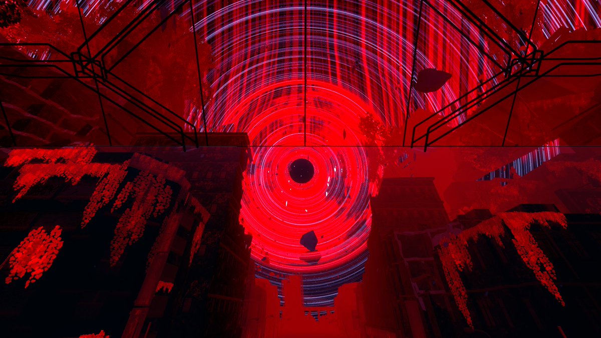 noami2539's tweet photo. Swirling crimson skies over a silent, ruined world. 🔴🌀
渦巻く 赤い 天空と、静寂に 呑み込まれた 滅びの 街。

🌐: MAJESTIC CRIMSON
 by : COMA.

#VRChat
#VRChat_world紹介
#VRChatPhotography https://t.co/83UZBog7BJ