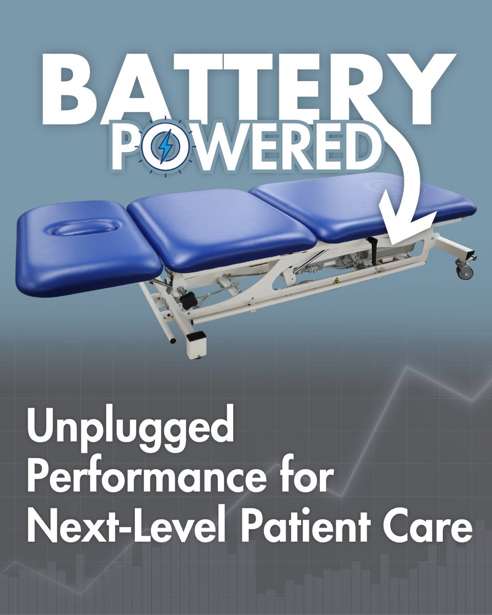 PHSMedical's tweet photo. Unplugged Performance🔋Experience the freedom to deliver care anywhere with battery-powered treatment table. Reliable performance, enhanced mobility, and patient-focused innovation when and where you need it most.⚡

#PHSMedical #HealthcareInnovation #PatientCare #BatteryPowered https://t.co/NxYafxWYUF