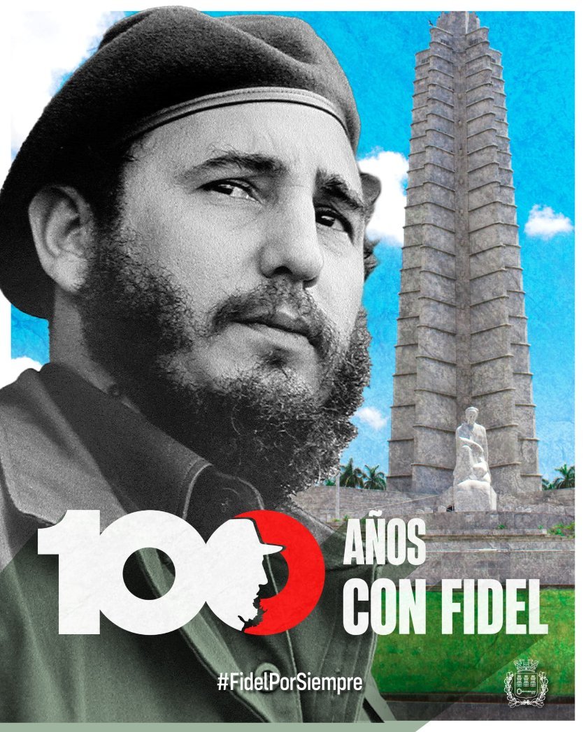 GobCamaguey's tweet photo. 🇨🇺#Fidel: “Nuestra batalla de ideas no cesará mientras exista el  imperialismo, hegemónico y unipolar, convertido en azote para la humanidad y amenaza mortal para la supervivencia de nuestra especie”
#FidelPorSiempre.
#100añosConFidel
#PorCamagüeyTodo https://t.co/rMICfOg3oN