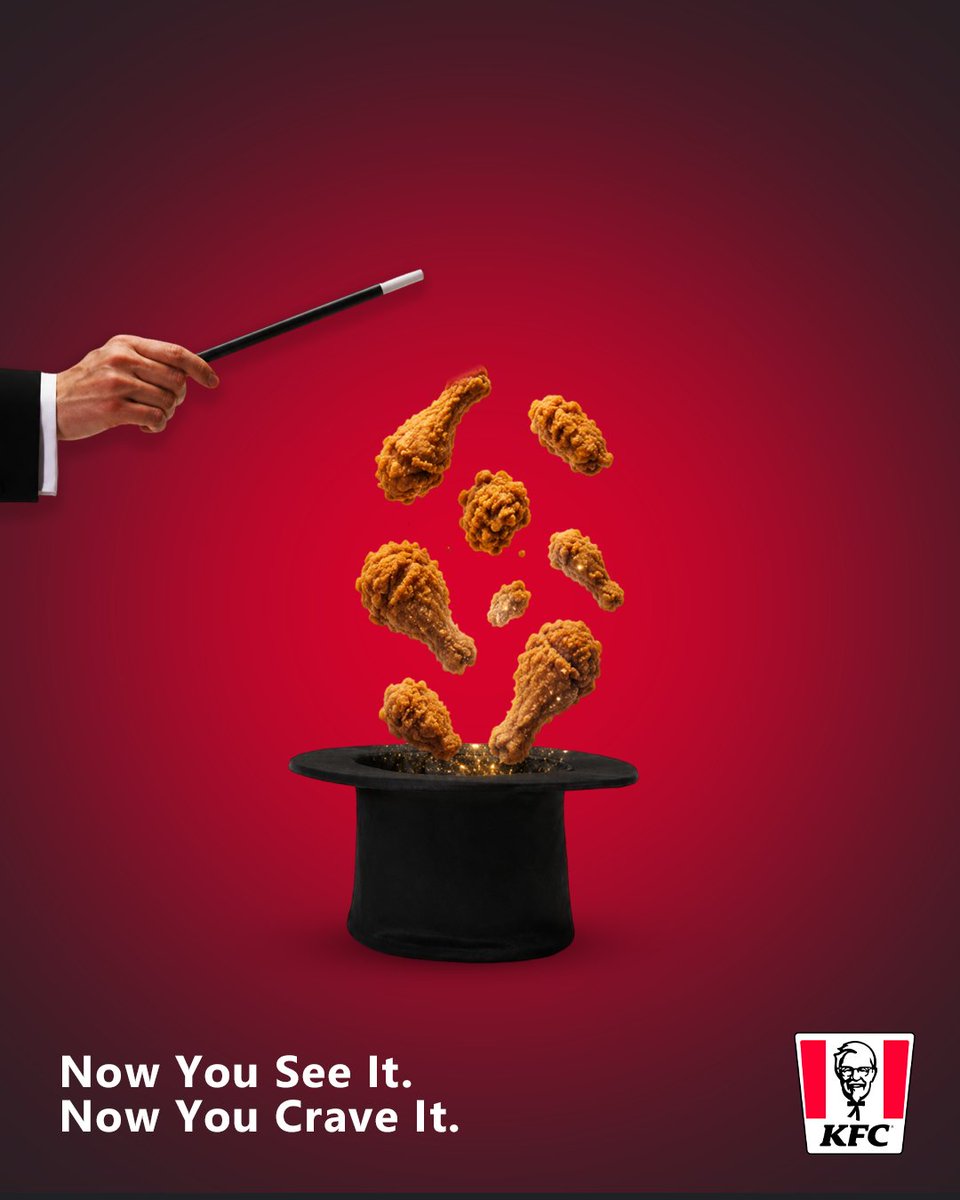 TerdanConcept's tweet photo. I challenged myself to create some KFC spec ads, each built around a different idea, not just a different design.
No client.
No brief.
Just creative exploration.
Which concept is your favorite? 🍗
#KFC #SpecAds #Advertising #GraphicDesign #CreativeDirection https://t.co/xCDyTK5JCh