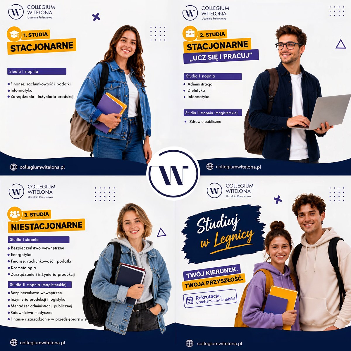 Witelonka's tweet photo. Już 7 sierpnia rusza drugi nabór na #studia w #CollegiumWitelona. #Rekrutacja potrwa do 21 września i obejmuje kierunki, na których pozostały jeszcze wolne miejsca.

Szczegóły: https://t.co/F8NTRY8zk2 https://t.co/p5PH8bA7vM