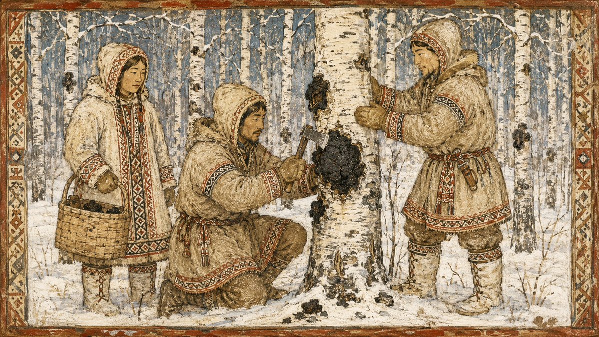 HalfHillFarm's tweet photo. THE GIFT OF CHAGA: Almost 1,000 years ago, an indigenous nomadic tribe in western Siberia turned a discovery into a daily ritual. 

Learn more, and discover how you can add this revered mushroom to your daily wellness routine: https://t.co/0mbgfQeren #chaga #mushroom https://t.co/TjZxcpLDga