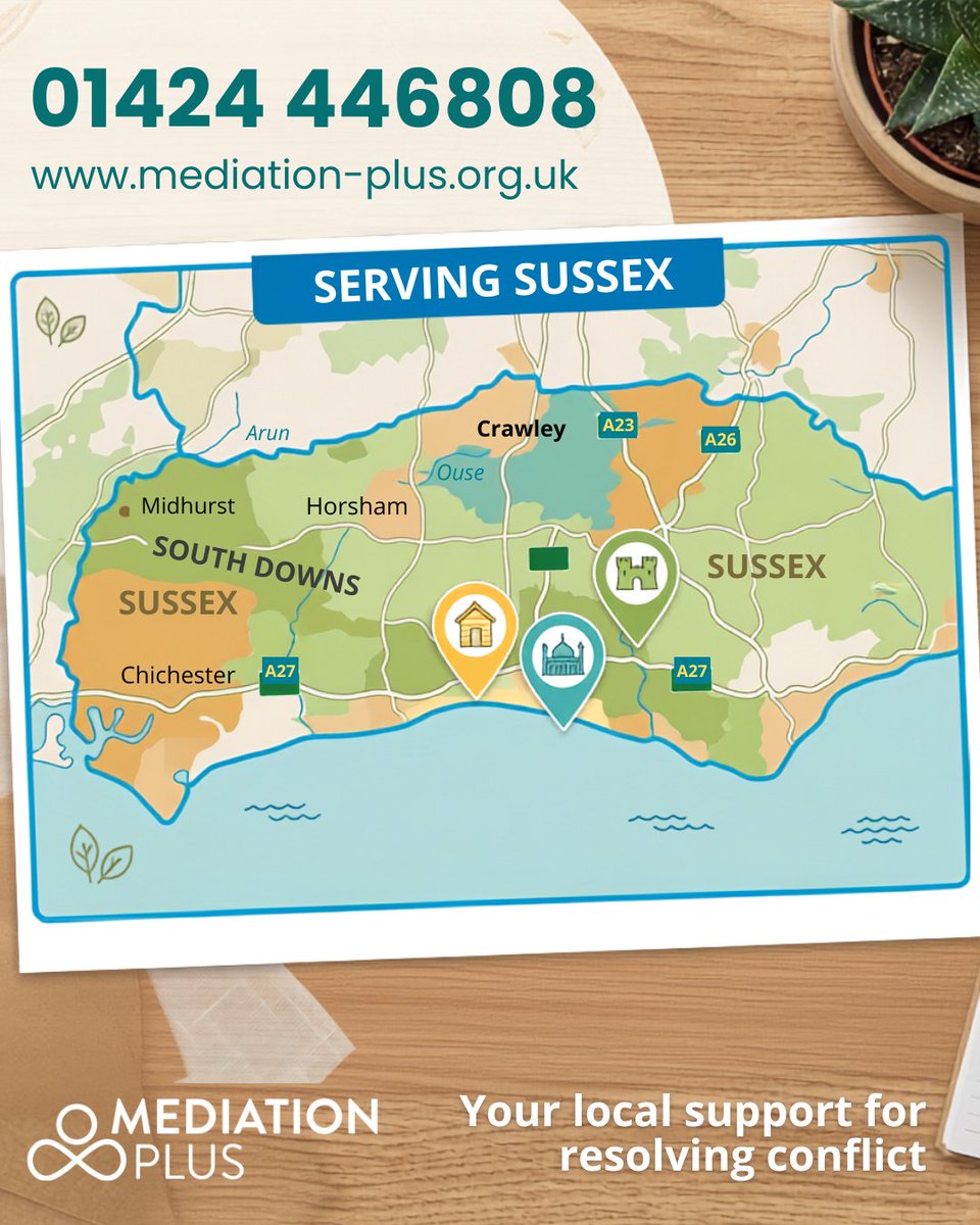 YourMediation's tweet photo. Following our merger with Brighton and Hove Independent Mediation Service (BHIMS), we are now able to reach even more people across Sussex... https://t.co/7UHyGHuLEq