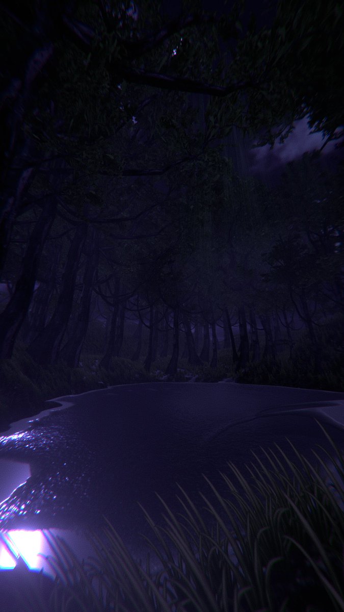 noami2539's tweet photo. Wandering through the moonlit whispers of the dark forest. 🌙🌲💜
月光と 紫の 影が 織りなす、夜の 森の 囁き。

🌐: 微睡む森
 by : Mashiro 真白

#VRChat
#VRChat_world紹介
#VRChatPhotography https://t.co/Sh2YmlFfRs