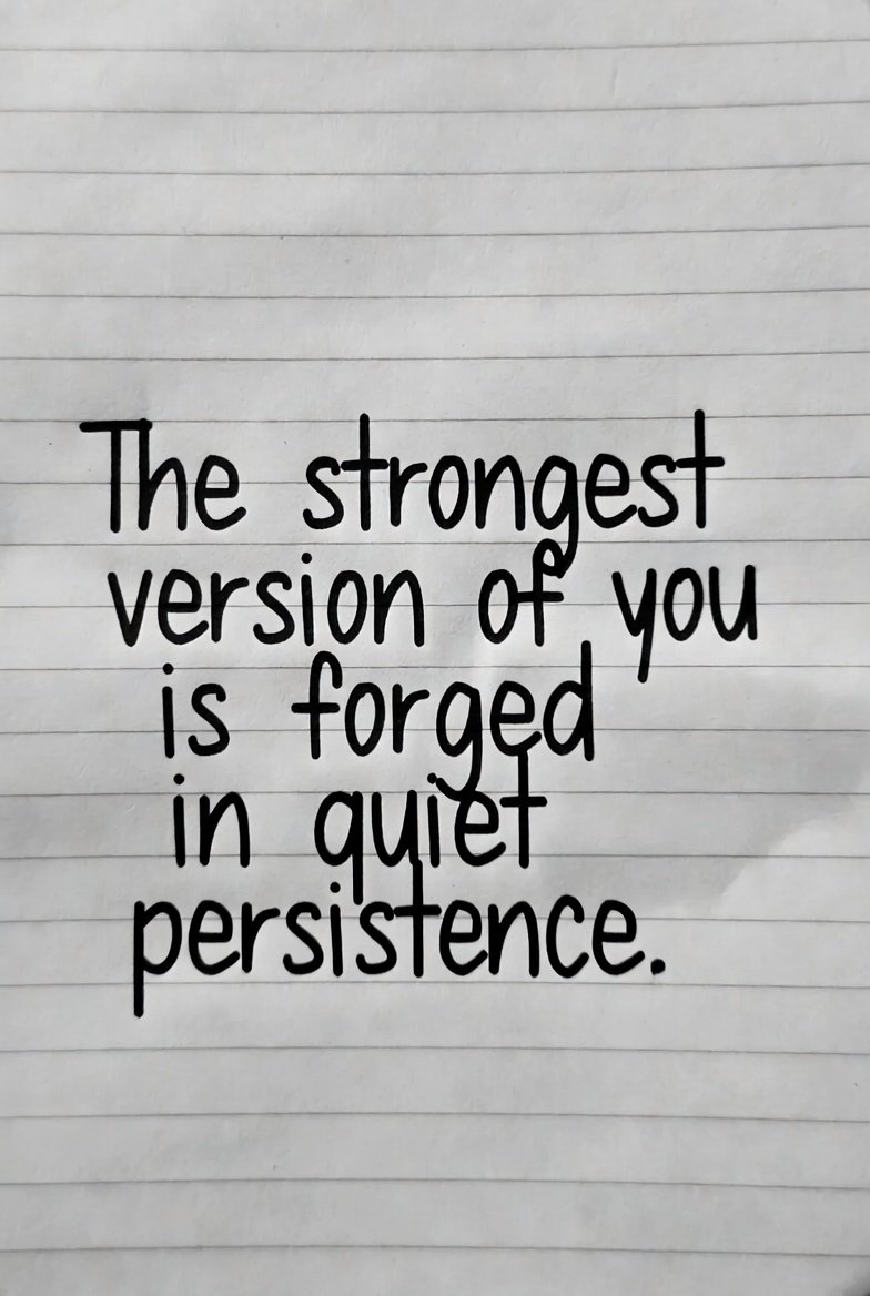 gianthologist's tweet photo. The strongest version of you is forged in quiet persistence.  

Persisting quietly today? 👇

#QuietPersistence https://t.co/q5SuHmtY7n