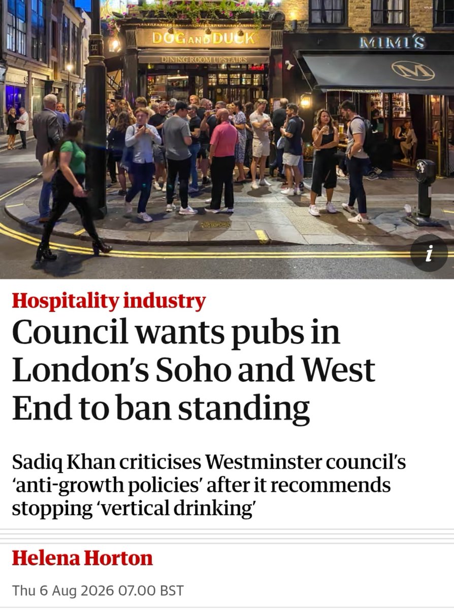 SadiqKhan's tweet photo. You can't run a world-famous nightlife district with a village-hall mindset.

London's hospitality and nightlife support jobs, culture and growth. 

New powers for City Hall will help ensure decisions consider the wider benefits for our city.

https://t.co/tiU0obRGvg https://t.co/Mg8iQ1Jwtf