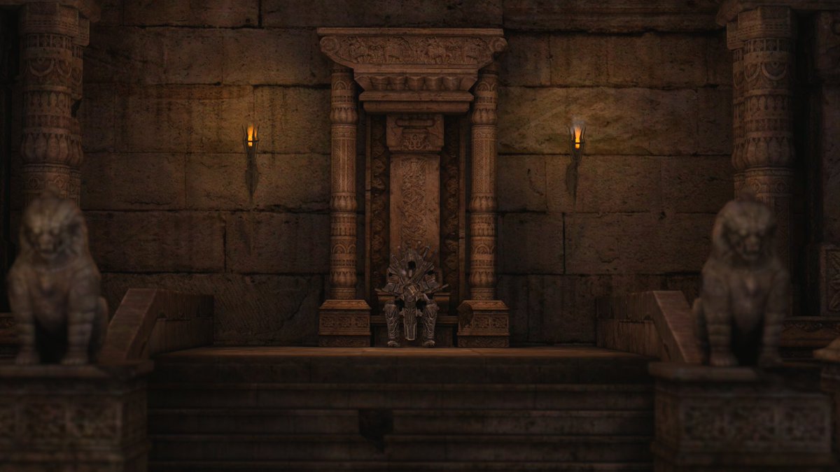 noami2539's tweet photo. Guardians of the forgotten stone sanctuary. 🏛️📜✨
風化の 刻を 越えて 佇む、忘れられた 聖域の 守護者。

🌐: Collectors Crevasse （infinity blade 3）
 by : RealTMontana

#VRChat
#VRChat_world紹介
#VRChatPhotography https://t.co/34dfg79xjY