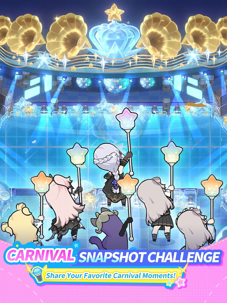 SwordxStaff's tweet photo. Screenshot Event | Party in Kanstein!
Hello, Adventurers!

The Kanstein Carnival is entering its final days!
Every day, Adventurers light up the stage in style. Some are rocking Luo Tianyi and Yan He's signature Visages, while others are stealing the spotlight in the fan-favorite Eggplant Outfit. We love seeing everyone's unique look!

[Screenshot Giveaway!]

Carnival Snapshot Challenge is now live!
Share your favorite moment from the Kanstein Carnival in the comments!
We'll randomly select 3 Adventurers to each receive a $10 Amazon Gift Card.

We can't wait to see your best memories—join the celebration!
✦－－－－－－－－－－－－－－－－－－－－－－－✦
#SwordxStaff #SwordxStaffxLuoTianyiCollab