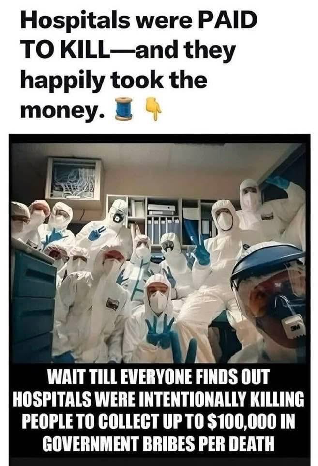 DianaT192's tweet photo. They used Remdezavir and ventilators to kill for money. https://t.co/eeMUuf8bUs