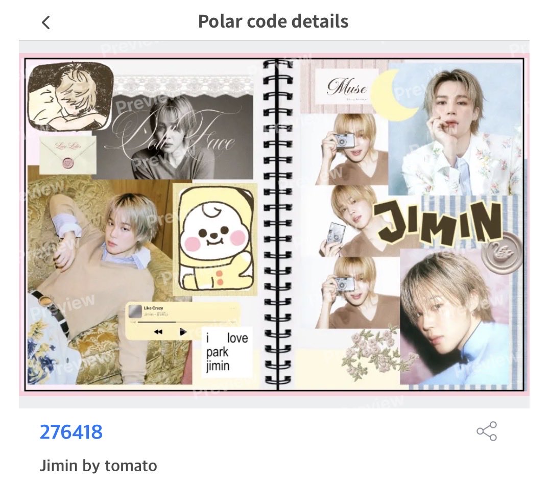 ISukpradit's tweet photo. pls rt before use <3

giveaway (@ ตู้ moshimoshi)
Jimin bts / sticker 4 x 6

💌code: 276418

✦ for personal use only

ไอต้าวหวานแหววมาแย้วววว
ใช้แล้วมาอวดกันได้น้าาา 🐣 ✱

#artworkอาร์มี่ #MoshiMoshi #bts https://t.co/YQdFNv0bYw