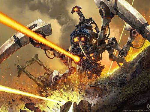 AndrewZ24597481's tweet photo. Triarch Stalker - A combat walker, the Triarch Stalker is a noble weapons platform designed for close in support of Necron infantry and for dealing with enemy armor. https://t.co/eQD1dI7pD2