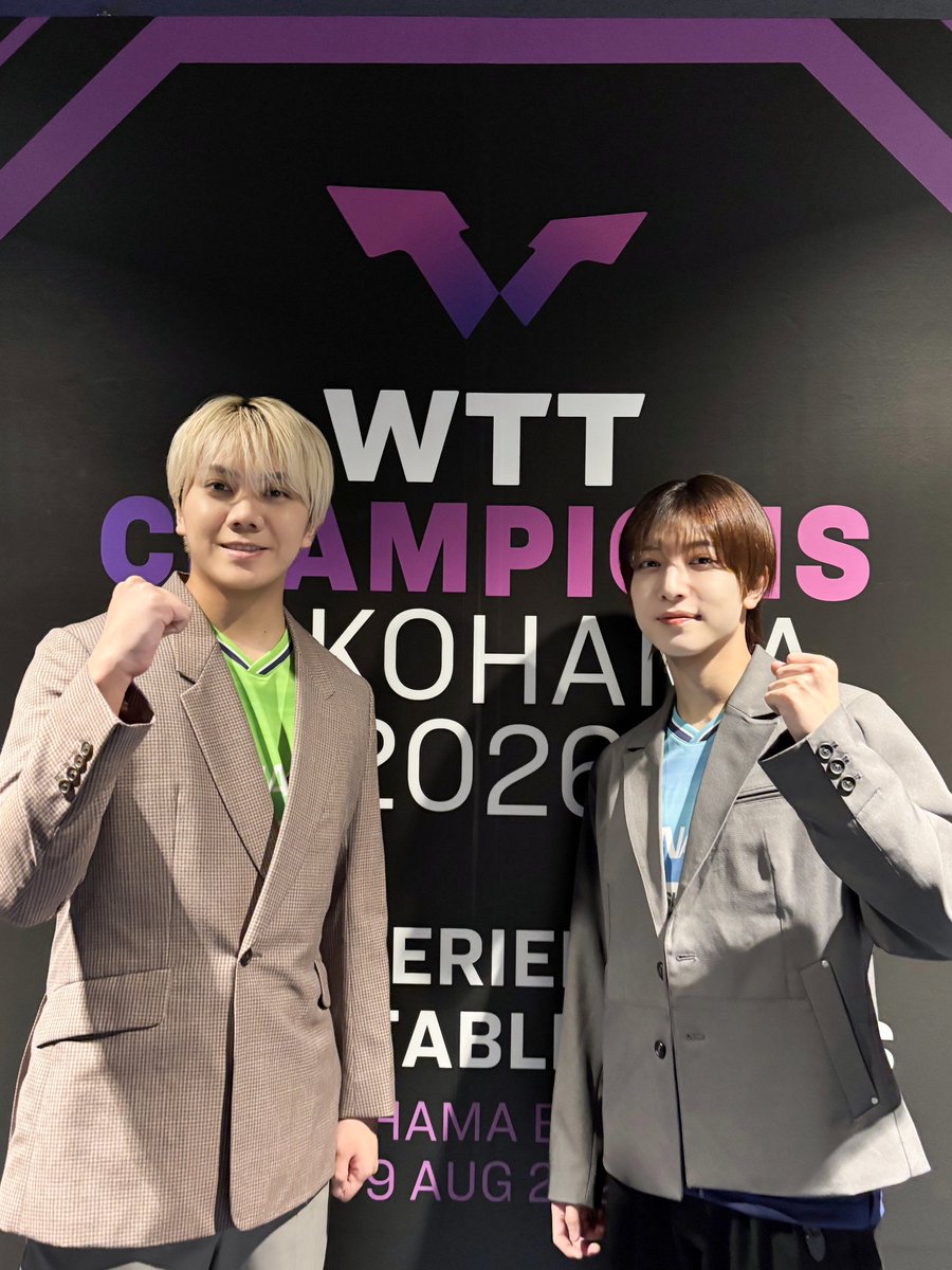 jr_official_X's tweet photo. 『 #卓球PROJECT2028 』
『 卓球チャンピオンズ横浜　シングルスNo.1決定戦 』🏓🔥

テレ東系卓球スペシャルサポーターのKEY TO LITより
#中村嶺亜 と #佐々木大光 が生出演いたしました👦🏼👦🏻

ご覧いただいた皆さま、ありがとうございました‼︎

このあとの『 #スポーツリアライブ 』もお楽しみに🪄

#KEYTOLIT