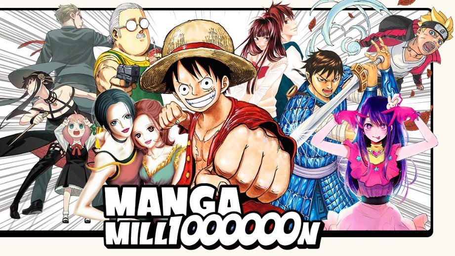 animecorner_ac's tweet photo. OFFICIAL: Shueisha just launched MANGA MILLION, a new digital manga platform offering "a total of one million pages of manga translated into over 100 languages"

- free
- no account or registration required
- nearly 400 titles, of which ~300 were translated for the first time
- over 150 titles are shojo
- features chapters from hits like One Piece, Hunter x Hunter, Oshi no Ko, Jujutsu Kaisen, Chainsaw Man, JoJo's Bizarre Adventure, Dr. Stone, Hell's Paradise, Black Clover, My Hero Academia, Demon Slayer

In an interview with Anime Corner (full interview releasing later today), MANGA Plus Editor-in-Chief Shuhei Hosono confirmed no AI was used in translation and that he hopes this initiative helps combat piracy.