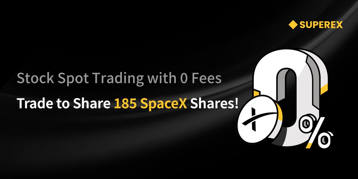 SuperEx's tweet photo. 🚀 Trade Stocks with 0 Fees and share 185 SpaceX stock rewards!

📅 Aug 6 – Aug 16 (UTC)

✨ 0% Spot trading fees on all Stock Trading Zone pairs
🎁 Complete your first Stock Futures trade (100 USDT+) to earn a 10 USDT Futures Bonus
🏆 Trade more to qualify for a share of 185 SpaceX shares (≈30,000 USDT)

Start trading today and don’t miss out!
WEB:https://t.co/p73lNcASVn
APP:https://t.co/DY4zuOERGU