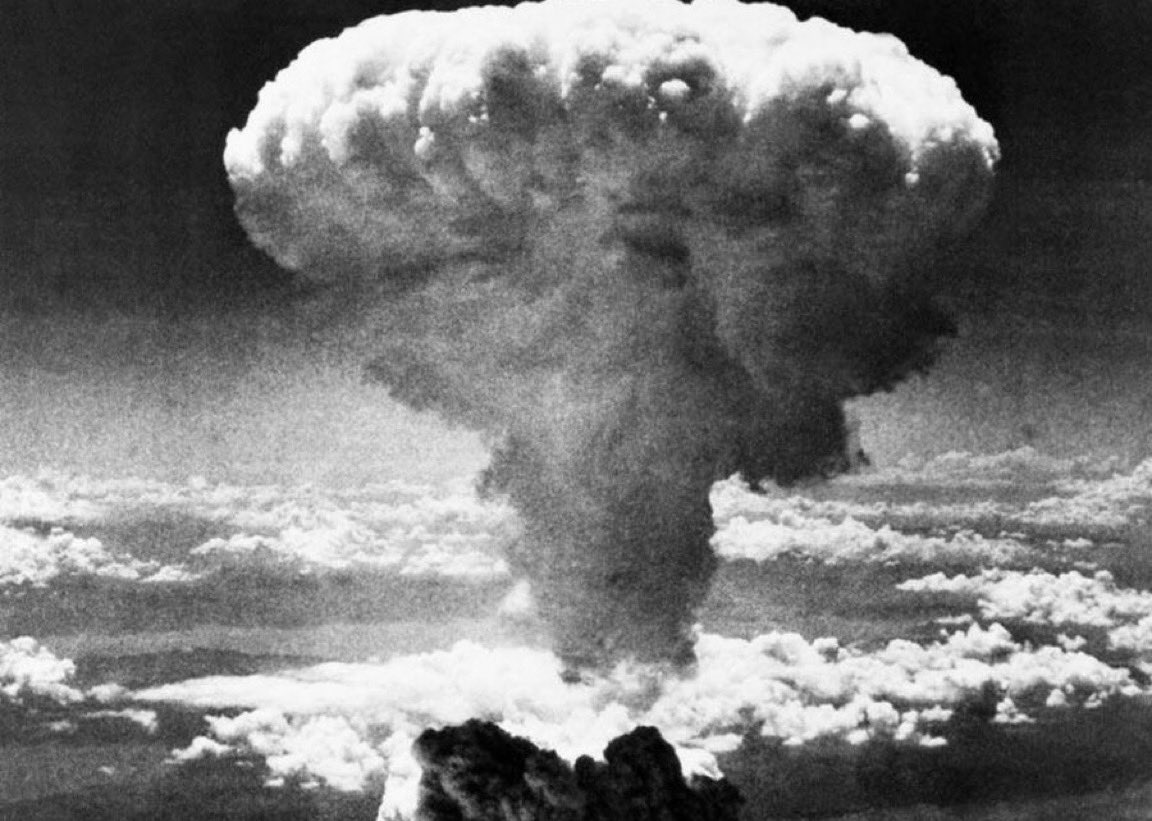 RepMikeCollins's tweet photo. On this day in history in 1945, the United States dropped the first atomic bomb on the city of Hiroshima in Japan.  

The U.S. began developing nuclear weapons in 1940 after learning Germany was doing the same. Although Germany was defeated before the bomb was ready, the war with Japan continued. To avoid heavy U.S. casualties, President Truman ordered the atomic bombing of Hiroshima, killing 80,000 instantly and 60,000 more from fallout. Days later, a second bomb hit Nagasaki. Japan surrendered a week later, ending World War II.